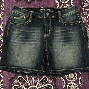 Wallflower denim shorts